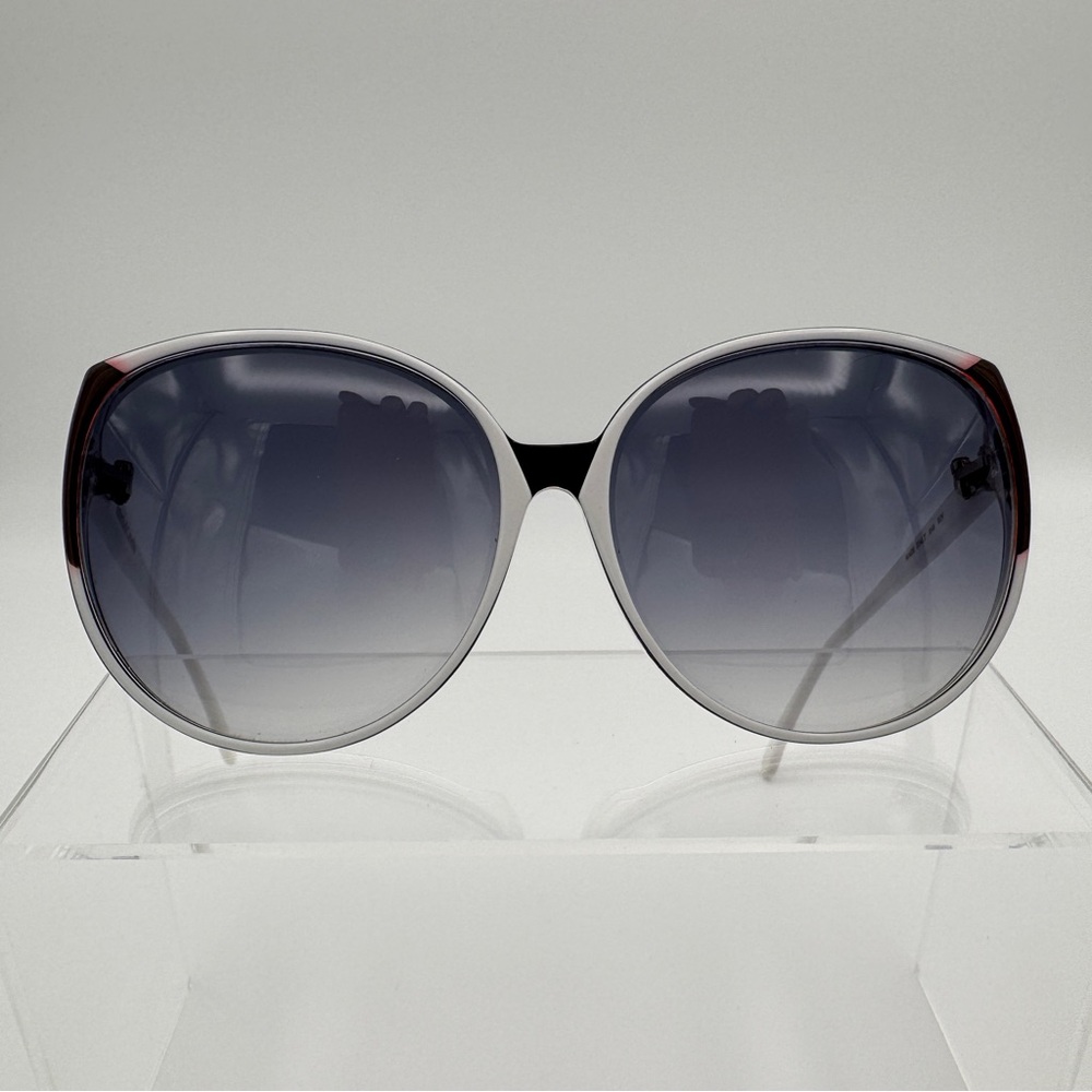 Roberta di Camerino Vintage Sunglasses Italy Oversized Round Purple Gradient